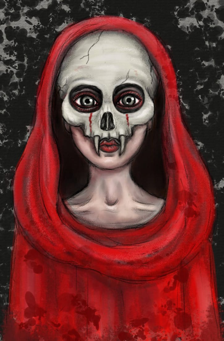 la mascara de la muerte roja